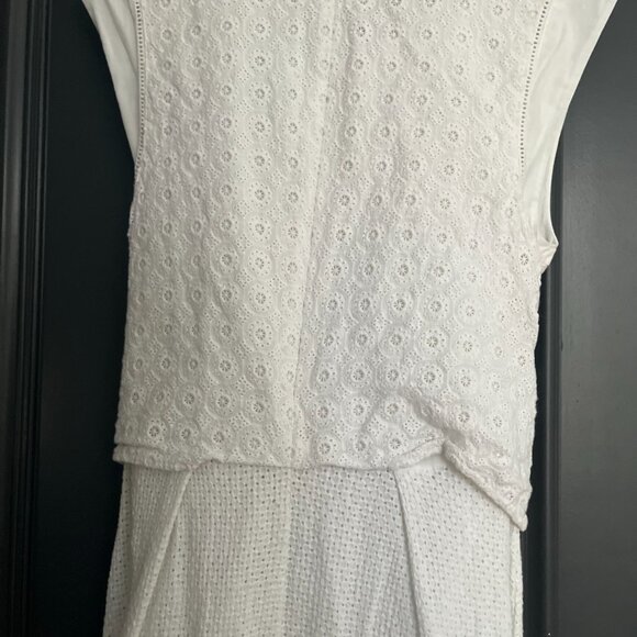 Cabi white prairie midi dress. Size 4 - Picture 4 of 5